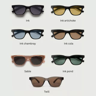 Sunnies Studios Theo (แว่นกันแดดแฟชั่นทรงสี่เหลี่ยม สำหรับยูนิเซ็กส์)