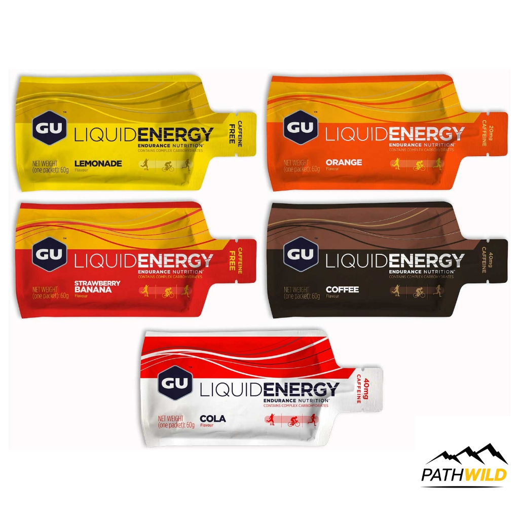 GU LIQUID ENERGY GEL เจลให้พลังงาน รสชาติหลากหลาย ดูดซึมเข้าร่างกายได้เร็ว ให้พลังงาน95แคลอรี