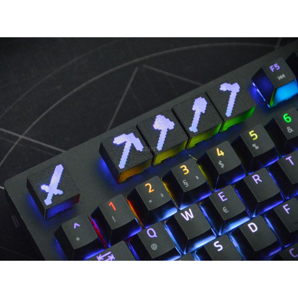 คีย์แคป⛏Minecraft Keycaps โปร่งแสง มายคราฟ Switch Keyboard พร้อมส่ง🇹🇭 - รูปที่ 4