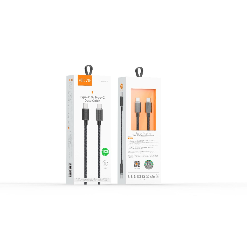 VIDVIE สายชาร์จ TC-TC  1.2m