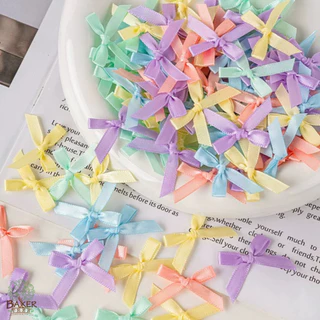 Baker Tree ริบบิ้นโบว์สำเร็จ หลายสี 80-90 ชิ้น สำหรับตกแต่งเค้ก ส่งจาก กทม.