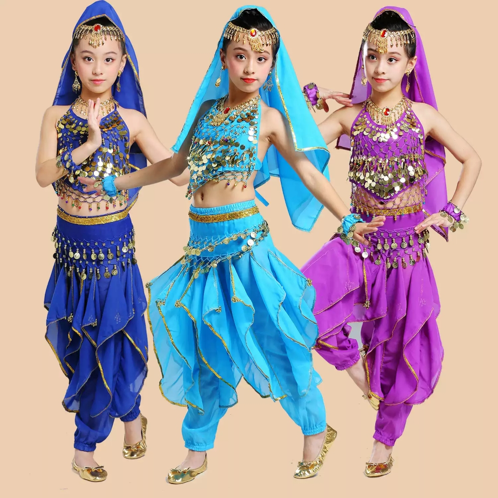 ชุดเต้นรำการแสดงพื้นเมืองสำหรับเด็ก
