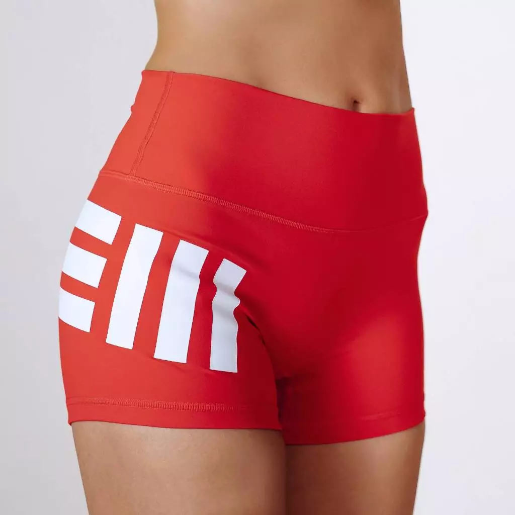 EVERYWEAR - SEAMLESS BUTT HUGGERS SHORTS (2.5 INCH - RED)
