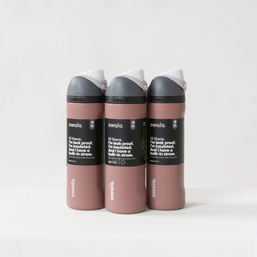 💧Owala💧 FreeSip 24oz ขวดน้ำเก็บความเย็น (Bedrock)
