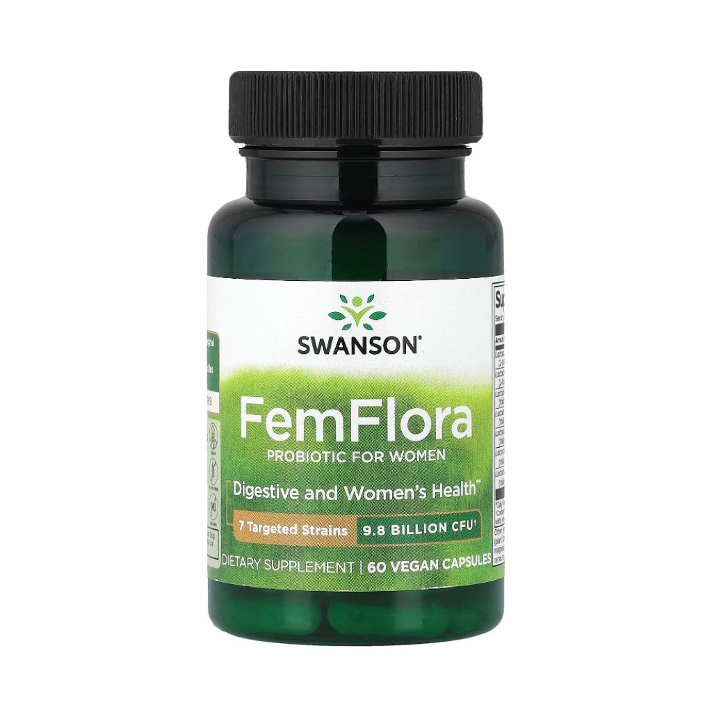 exp 10/2027 โพรไบโอติก สำหรับผู้หญิง Swanson FemFlora - Feminine Probiotic