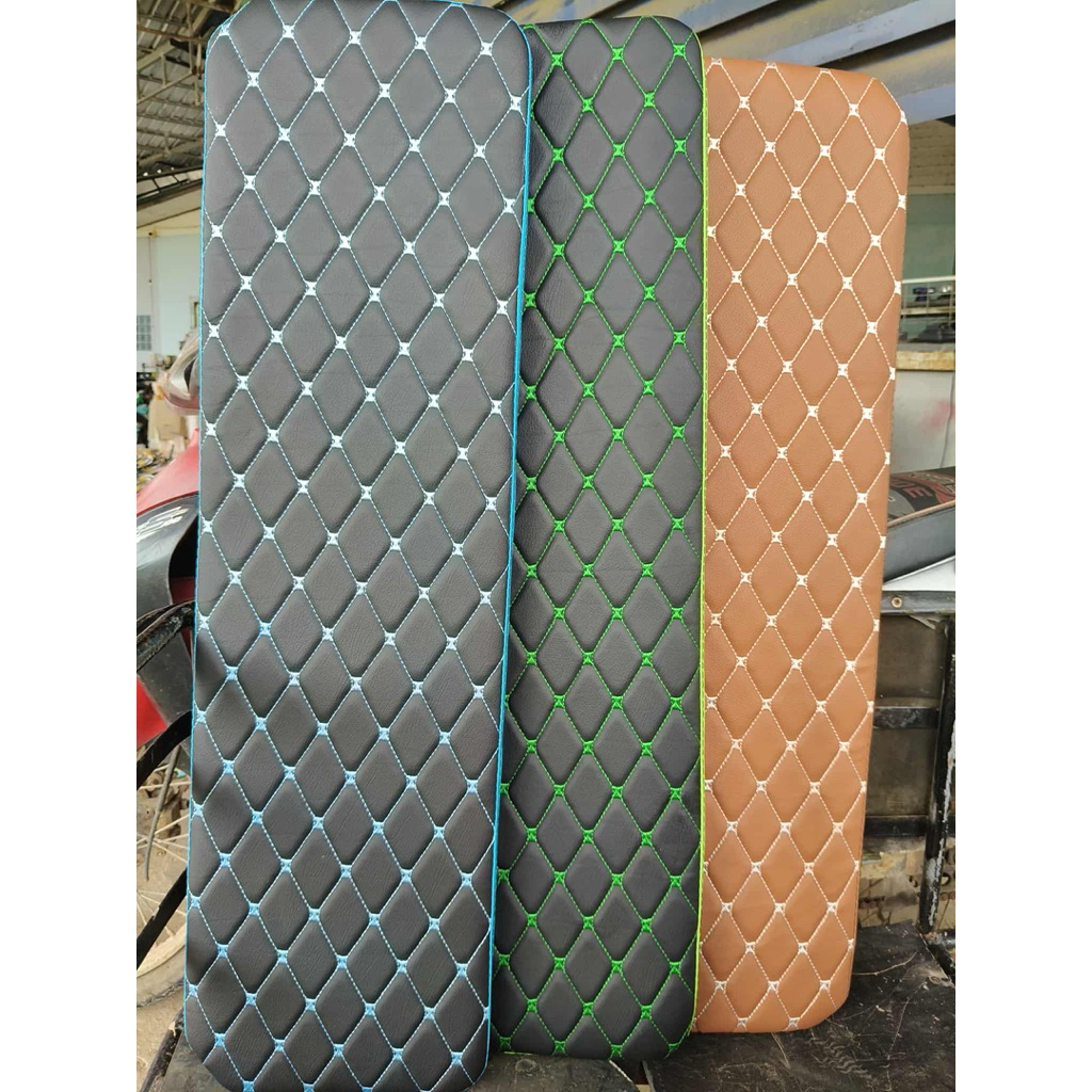 เบาะซาเล้งผ้าหนัง PVC ปัก VIP ขนาด 25*90