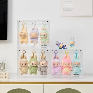 กล่องเก็บของแบบแขวน Labubu4.0 สามารถวาง Labubu ได้4ชิ้น กล่องเก็บของแบบแม่เหล็ก กล่องวางซ้อนกันได้
