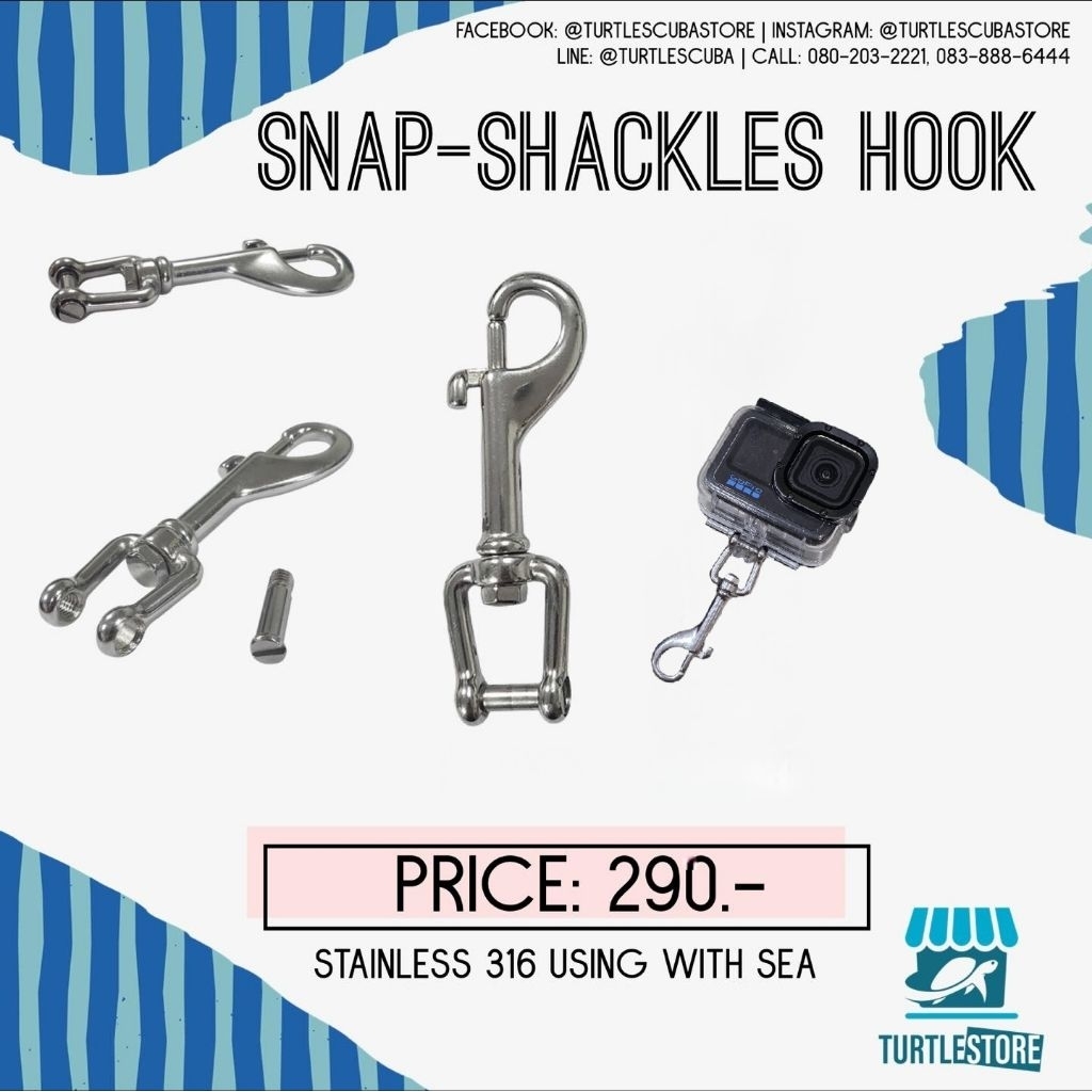 Snap Shackles 316 GoPro Dji Insta