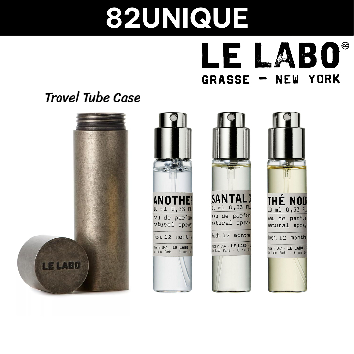 LE LABO TRAVEL TUBE 10ML - SANTAL 33 / ANOTHER 13 / THE NOIR 29 / TRAVEL TUBE CASE FOR 10ML