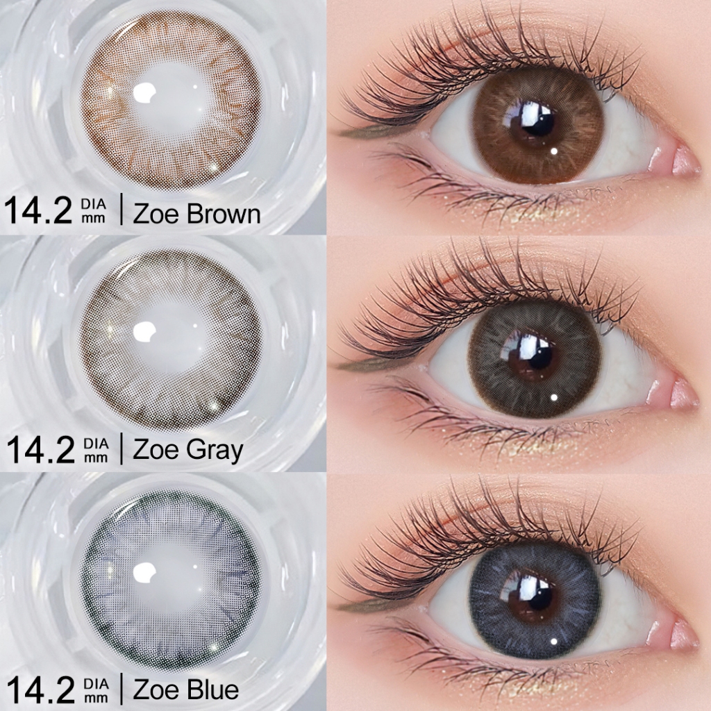 Magister คอนแทคเลนส์ ซีรีส์ ZOE 14.2MM ใช้ได้ 6 เดือน คอนแทคเลนส์สีน้ำตาล/คอนแทคเลนส์สีเทาธรรมชาติ