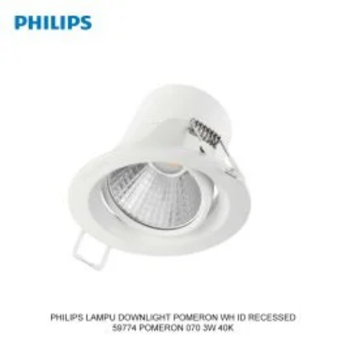 59774 POMERON 070 3W 40K WH recessed LED