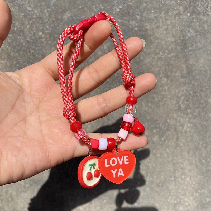 เลือกจี้เองได้ สุนัข สัตว์เลี้ยง เชือกถักสุดน่ารัก เลือกจี้เองได้ ปรับระดับได้ เชือกหนาไม่ขาดง่าย - รูปที่ 4