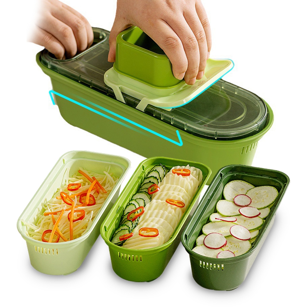 เครื่องสไลด์ผัก หั่นอาหาร ที่ขูดมะละกอ เครื่องหั่นผัก vegetable cutter เครื่องหั่นผลไม้มัลติฟังก์ชั่น - รูปที่ 2