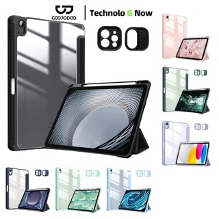 GOOJODOQ เคสไอแพด สำหรับ Ipad Pro11 Air4 Air5 Gen10 ​​10.9 Gen9 8 7 10.2 Case ฝาครอบอะคริลิคใส