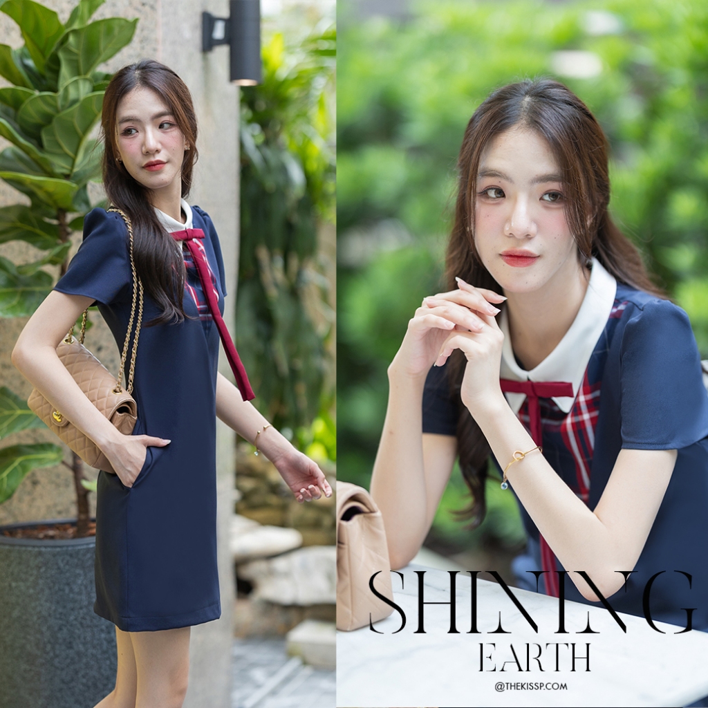 SHINING on EARTH'DRESS (SIGNATURE BEST) + FREE red long ribbon PIN เข็มกลัดโบยาวถอดออกจากชุดได้