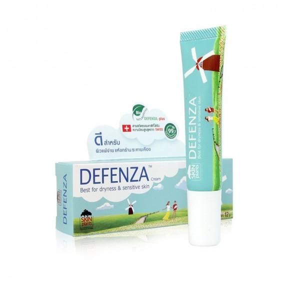Defenza Cream ครีมแก้แพ้ธรรมชาติ ลดผิวติดสารแก้คัน ผดผื่นเซ็บเดิร์ม บรรเทาการอักเสบ ขนาด 12 g.