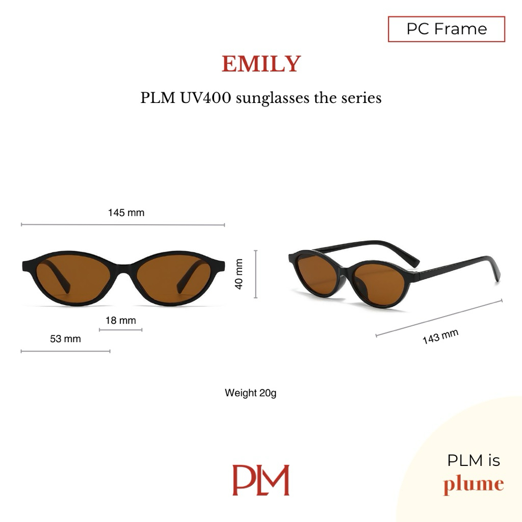 plume.bkk แว่นกันแดด รุ่น ‘Emily’ glasses รูปที่ 7