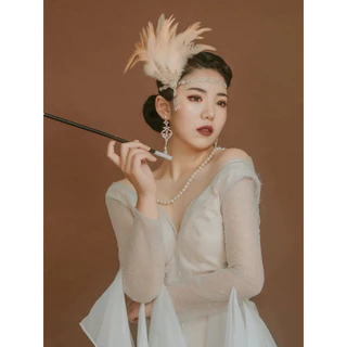 เครื่องประดับศีรษะ แนวแก๊สบี้ (Gatsby Headpiece)สินค้าพร้อมส่ง