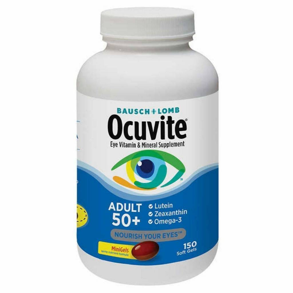 วิตามินบำรุงสายตา สำหรับอายุ 50+Bausch & Lomb, Ocuvite Eye Vitamin & Mineral Supplement Adult 50+ 15