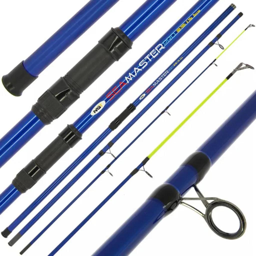 NGT Seamaster Pro – 14ft, 4.20m, 3pc, 4-7oz Carbon Beach caster Fishing Rod Spinning Rod