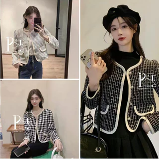 เสื้อคลุมผ้าทวีต ลายตาราง ใส่ทำงาน เสื้อคลุมใส่ทำงาน Clothing ผู้หญิง