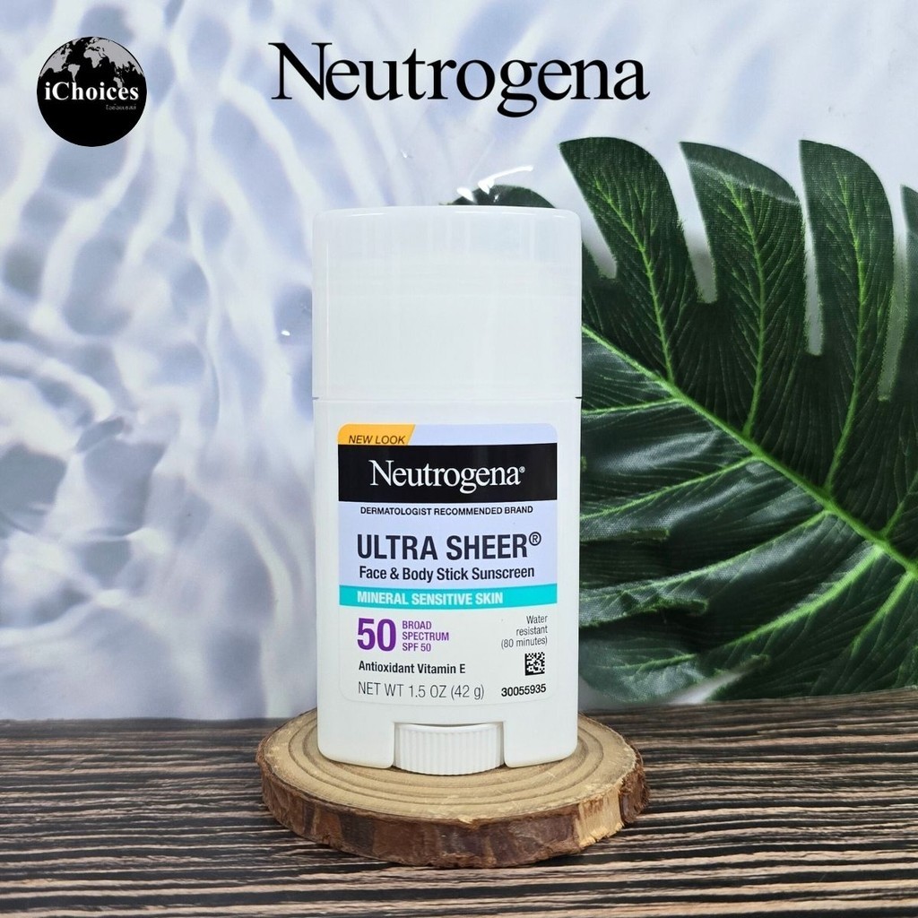 [Neutrogena] Mineral Ultra Sheer Dry-Touch Sunscreen นูโทรจีนา ครีมกันแดดแบบแท่ง แบบโลชั่น