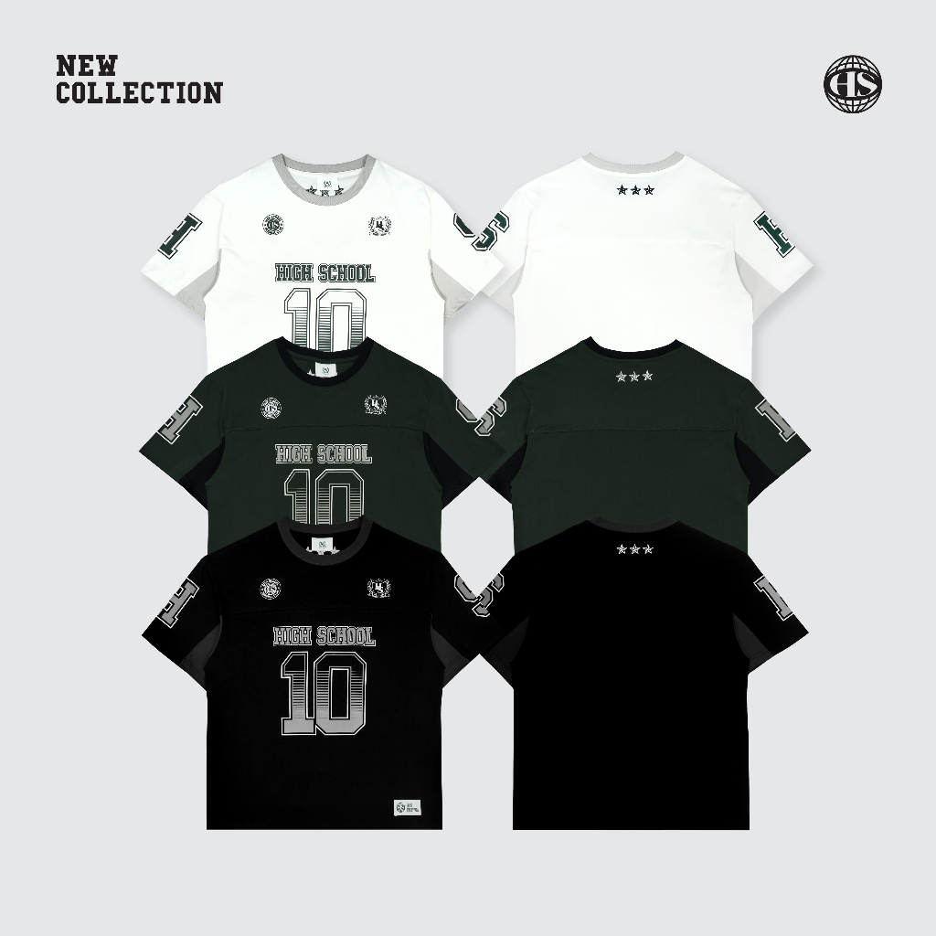 Highschool Sports Collection 2025 american football T-shirt เสื้อยืดโอเวอร์ไซส์ อเมริกันฟุตบอล - TPB06592