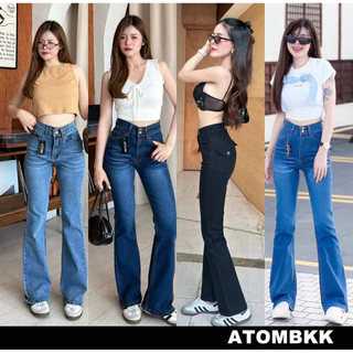 ยีนส์ขาม้า ATOMเป๋าหลังปีกนกรุ่น6706