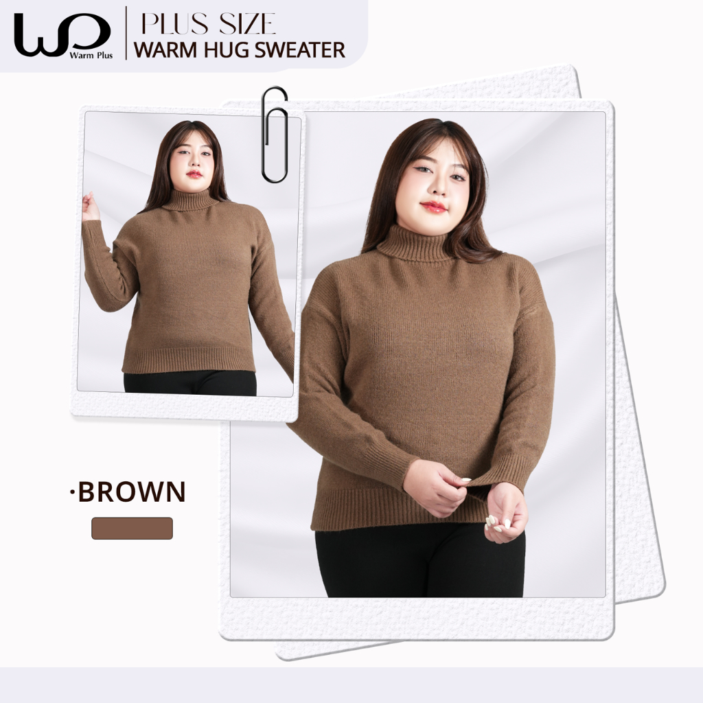 warmplus เสื้อไหมพรมคอเต่า Oversize ผู้หญิง แขนยาว กันหนาว ผ้าหนา ใส่สบาย สเวตเตอร์แฟชั่นเกาหลี ราคา ถูกที่สุด ดีลบีเคเค แกลเลอรีภาพที่ 6