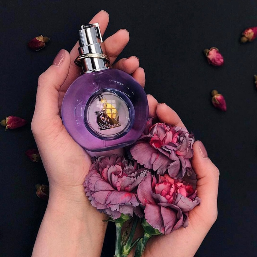 น้ำหอมสำหรับผู้หญิง Eau de Toilette 100 มล. น้ำหอมกลิ่นหรูหราไฮเอนด์ สีม่วงสุดน่ารัก