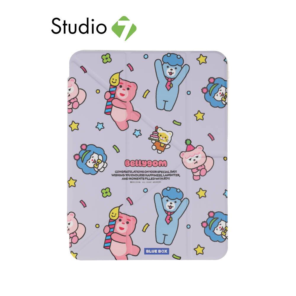 เคส Blue Box iPad Gen 11(2025)/10 Y Model Magnetic Detachable Bellygom happy big day Lavender Purple
