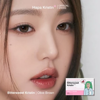 HapaKristin คอนแทคเลนส์ รายเดือน รุ่น Bittersweet สี Olive Brown (2pcs/box) มีค่าสายตา Contact Lens