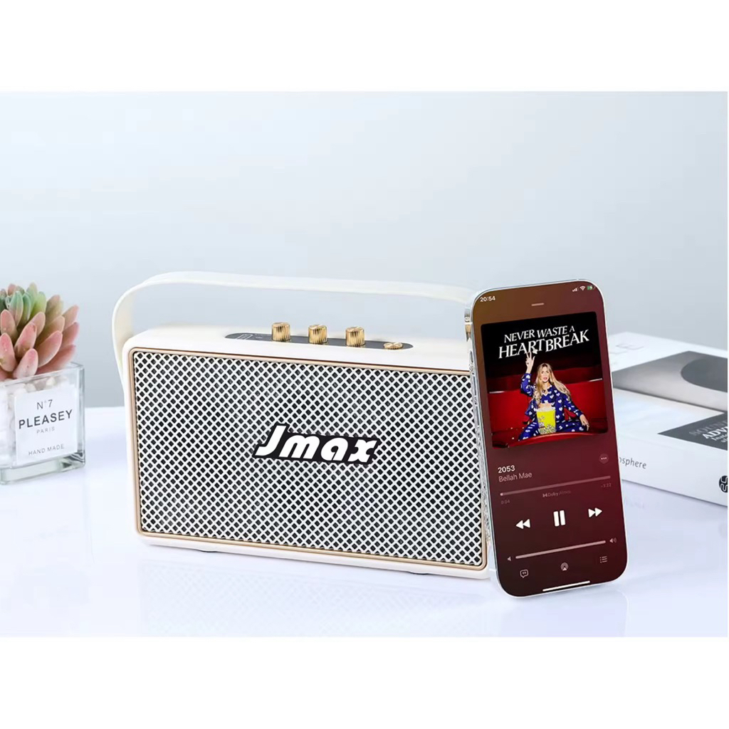 Jmax ลำโพงบลูทูธไร้สาย รุ่น Jmax ขนาดพกพา เสียงดี ดีไซน์สวย ฟังก์ชั่นครบครัน พร้อมสายห้อย...