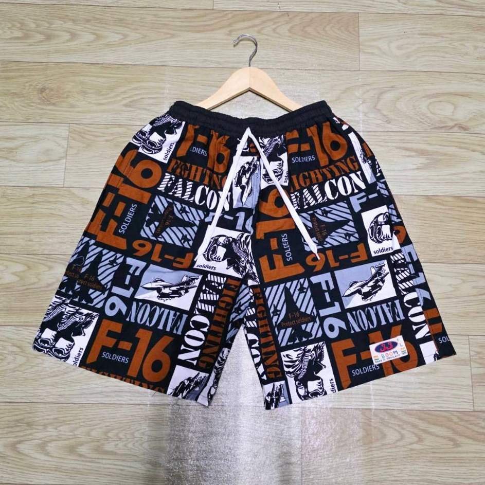 กางเกง ขาสั้น M L ลาย หมูเด้ง ฮิปโป ลายใหม่สุด ลายยอดฮิต