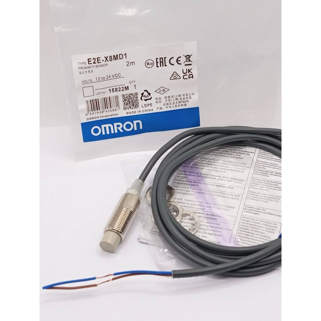 E2E-X8MD1  ใหม่คุณภาพสูง  Proximity Switch E2E-X8MD1  พร็อกซิมิตี้เซ็นเซอร์ Sensor Proximity ของใหม่