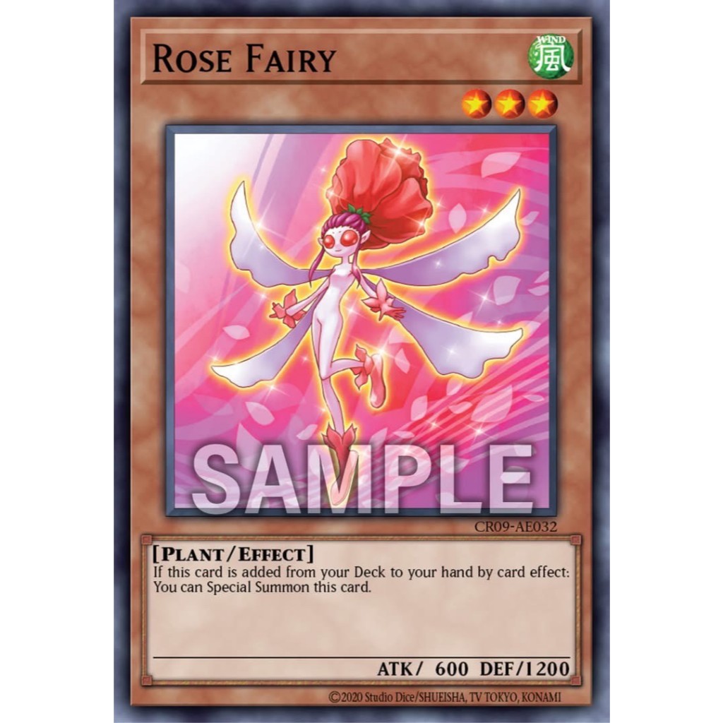 Yugioh Asia-Eng [CR09-AE032] Rose Fairy (Common) การ์ดยูกิแท้ถูกลิขสิทธิ์