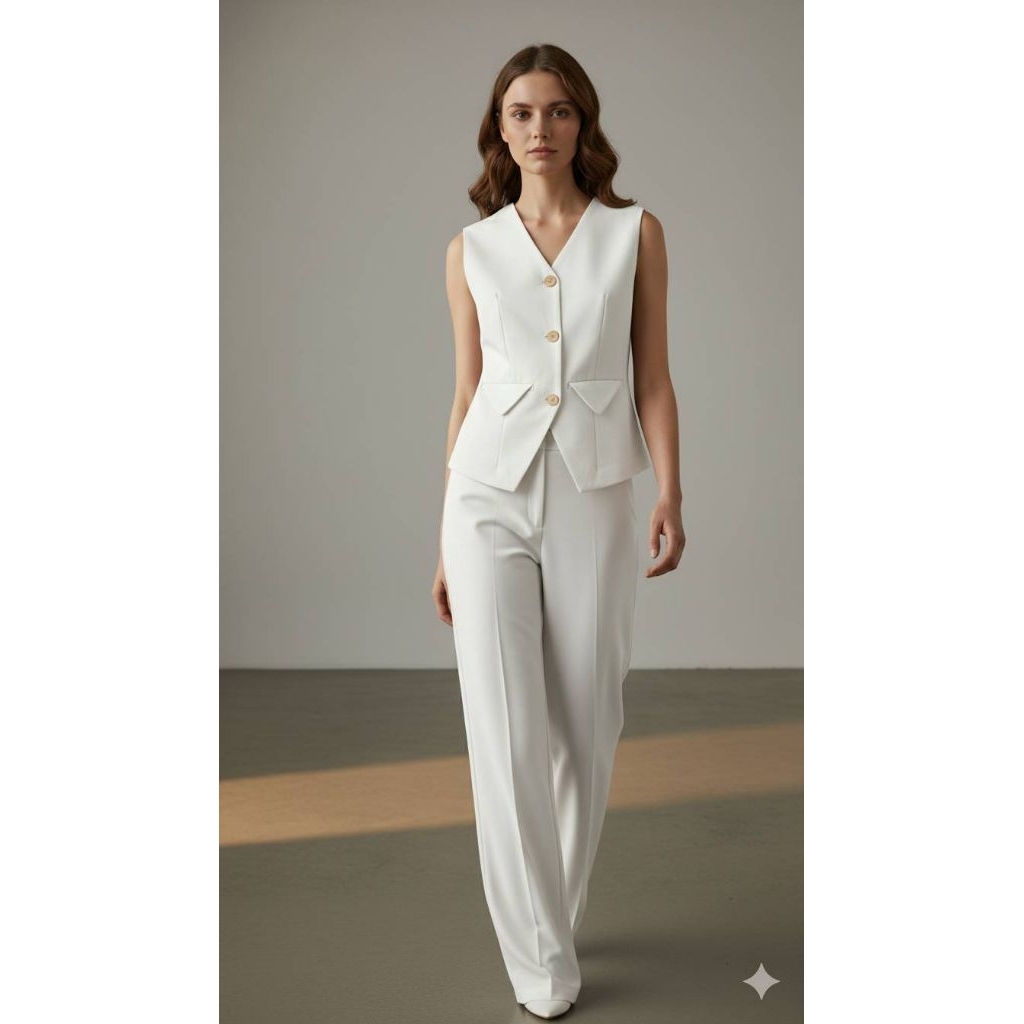 pichy...p95ขาวเสื้อสูทกระเป๋าเจาะ