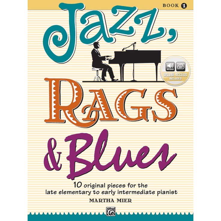 Alfred Jazz,Rags & Blues Bk/Audio