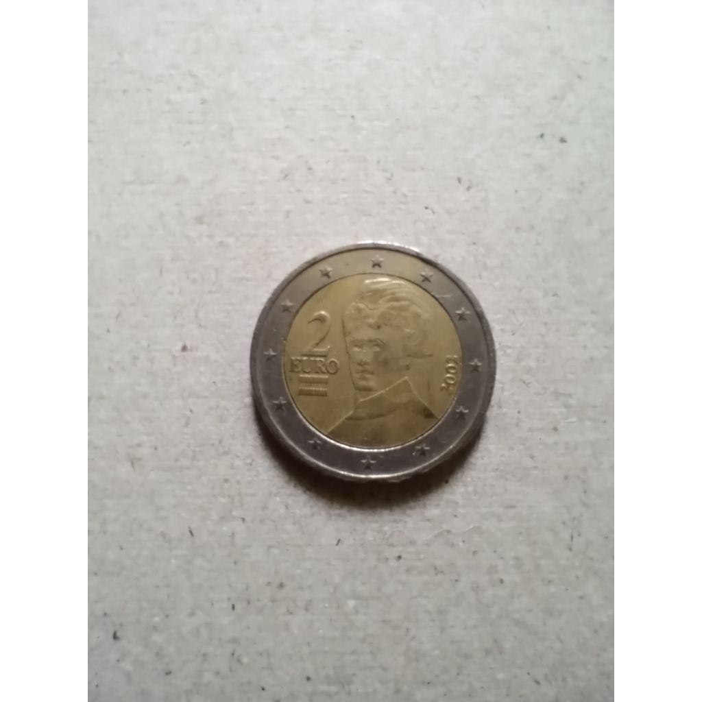 เหรียญ 2 ยูโร (Euro) ของประเทศออสเตรีย ปี 2002 