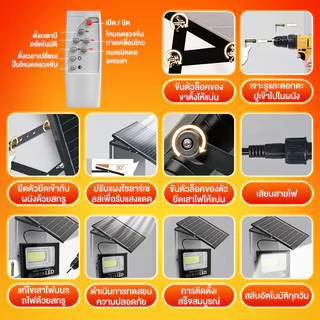 ราคาที่ดีที่สุดในตลาด【รับประกัน30ปี】ไฟโซล่าเซลล์ กันน้ำกลางแจ้ง ป้องกันฟ้าผ่า Solar light สว่างอัตโนมัติเมื่อฟ้ามืด