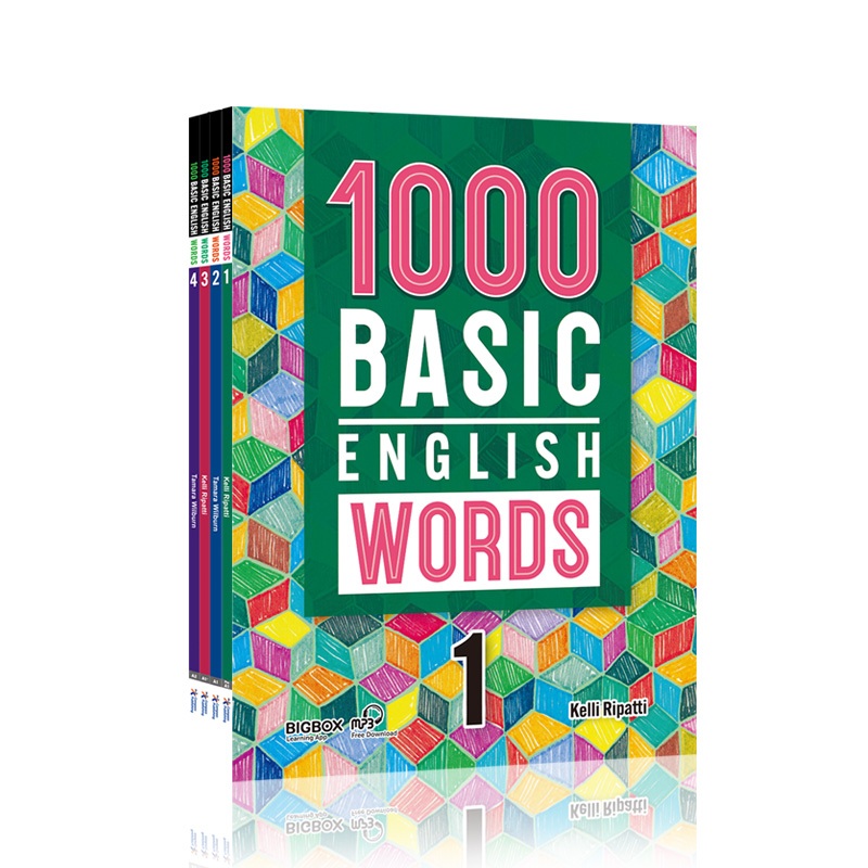 1000 Basic English Words Level 1/2/3/4 Complete KET Core Vocabulary Textbook Common Words