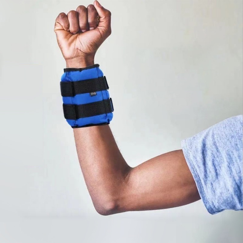 ชุดขาคู่ปรับน้ำหนักข้อเท้าข้อมือเหล็กถุงทราย 1-8 กิโลกรัมน้ำหนักการฝึกความแข็งแรงของสายรัด - รูปที่ 6