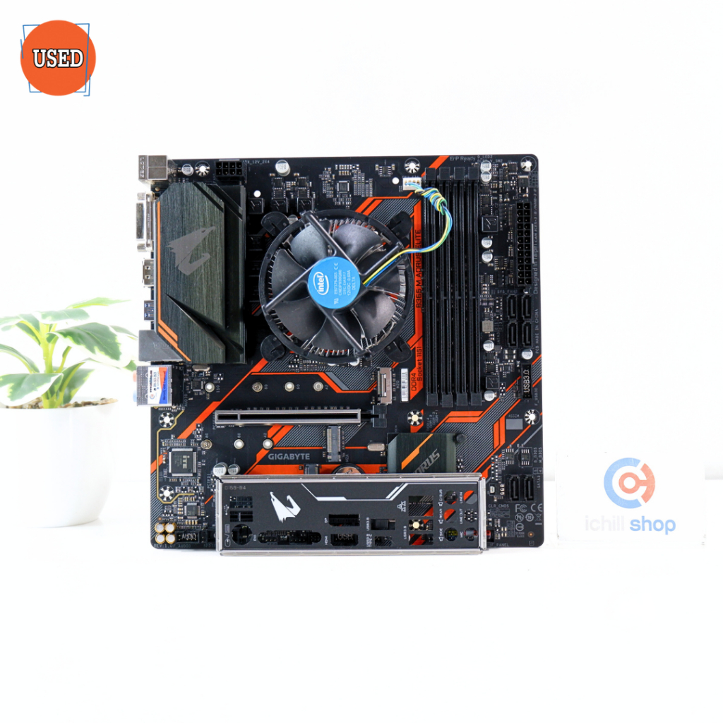 ชุดซีพียูพร้อมเมนบอร์ด CPU: INTEL CORE I3-9100F + MB: GIGABYTE B365 M AORUS ELITE P16538