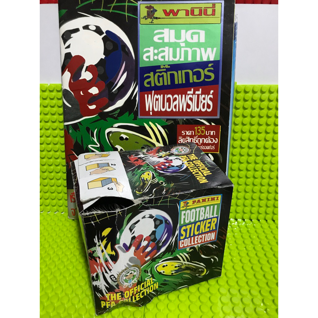 PANINI FOOTBALL STICKER COLLECTION สติกเกอร์ฟุตบอลพรีเมียร์ 1997 พร้อมสมุดสะสมภาพ PFA COLLECTION