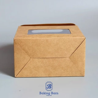 Baking barn (10 ชิ้น/แพ็ค) ถุงของขวัญ ถุงกระดาษคราฟท์ มีหน้าต่าง gift bag