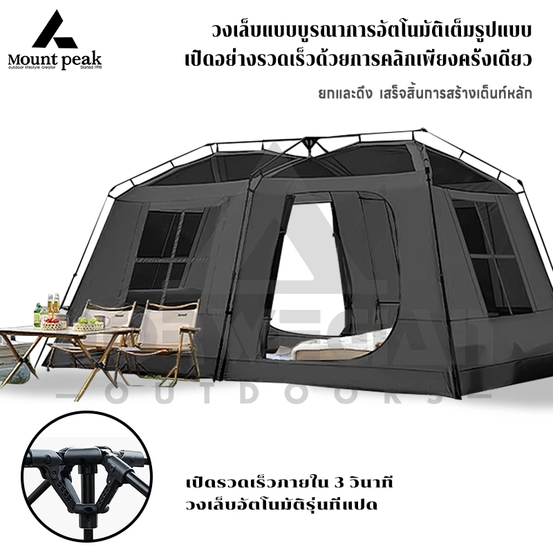 เต็นท์กางออโต้ Village13 Mountpeak 2ห้องนอน 1ห้องนั่งเล่น thumbnail 7