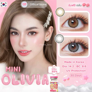 [ขายดี] Kitty Kawaii Contact Lens : Mini Olivia Light Brown / Gray (มีอย. ปลอดภัย) - คอนเทคเลนส์ รายเดือน kittykawaii