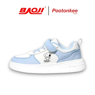 BAOJI X PEANUTS บาโอจิ BJS SP01 / BJK SP01 รองเท้าผ้าใบ รองเท้าเด็กผู้ชายและผู้หญิง PEANUTS CLASSIC MINI ลิขสิทธิ์แท้