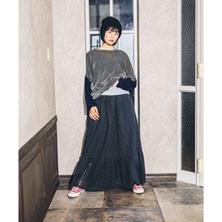 niko and ... [MODE NORM CORE] Lace Patchwork Maxi Skirt