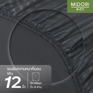 [Clearance Sale] MIDORI Home รุ่น Tempo Gold ชุดเครื่องนอน ลาย Garden พิเศษมุมผ้าปูสูง 12 นิ้ว